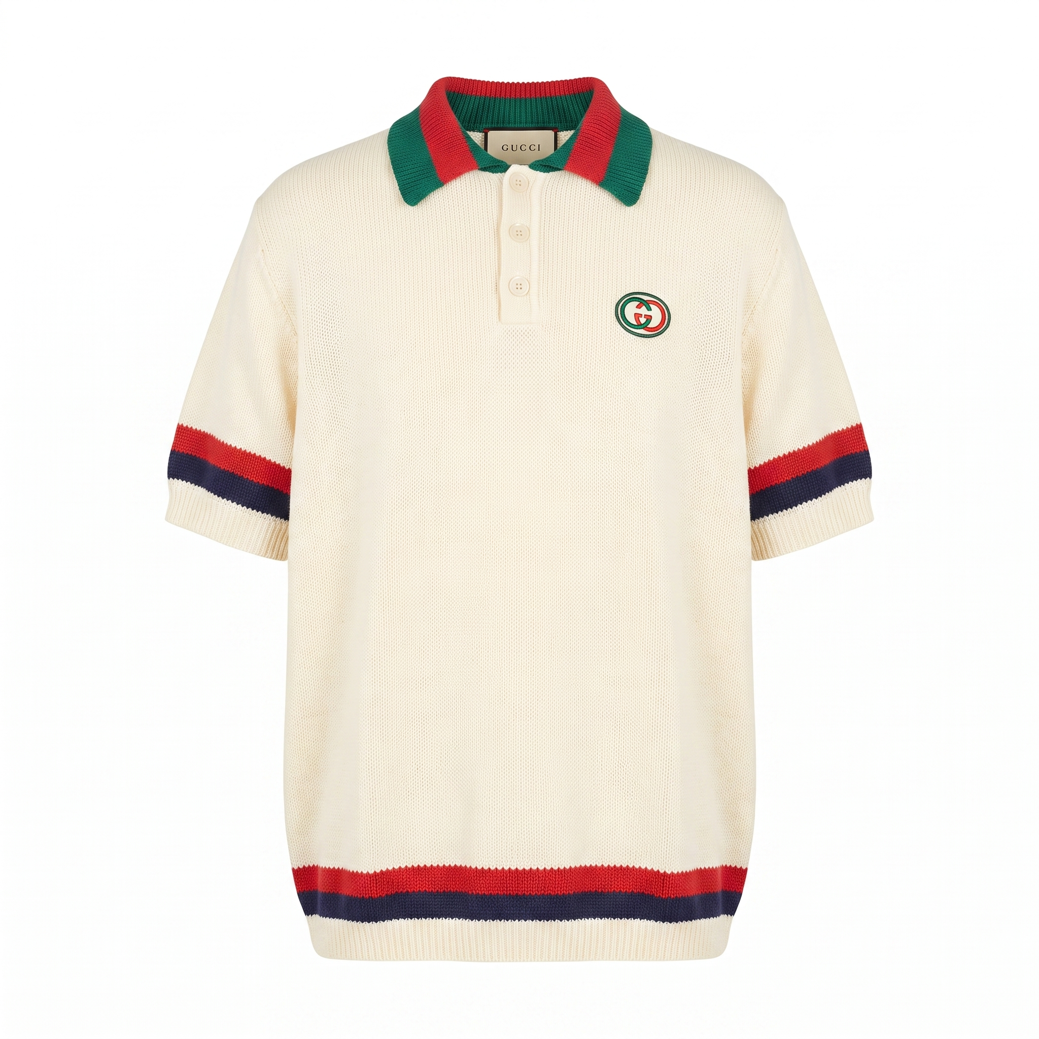 Gucci Cream Mono Polo