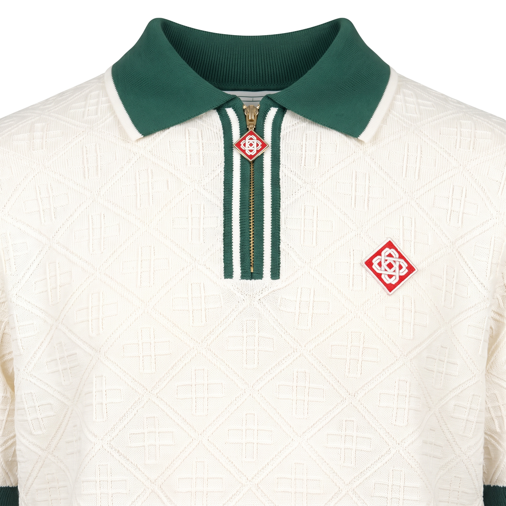 Casablanca White Green Polo