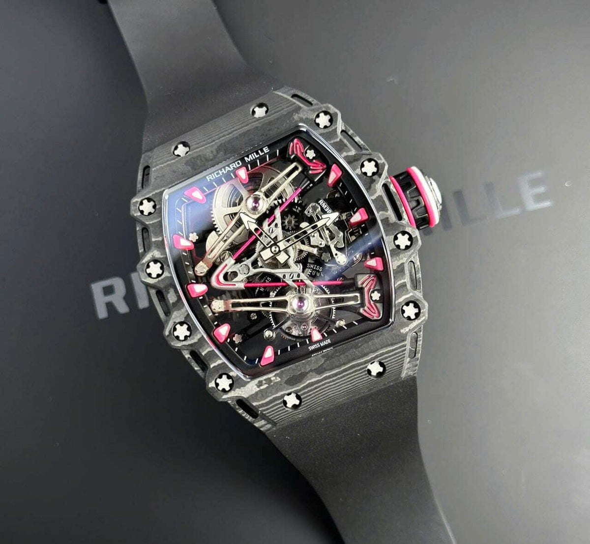 Richard Mille RM38-02 Tourbillon Bubba Watson Black Carbon TPT Best Replica