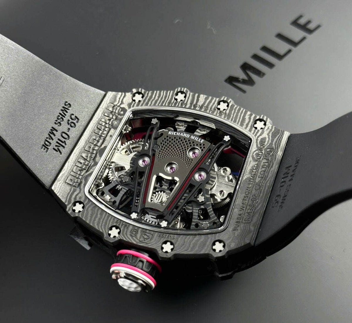 Richard Mille RM38-02 Tourbillon Bubba Watson Black Carbon TPT Best Replica
