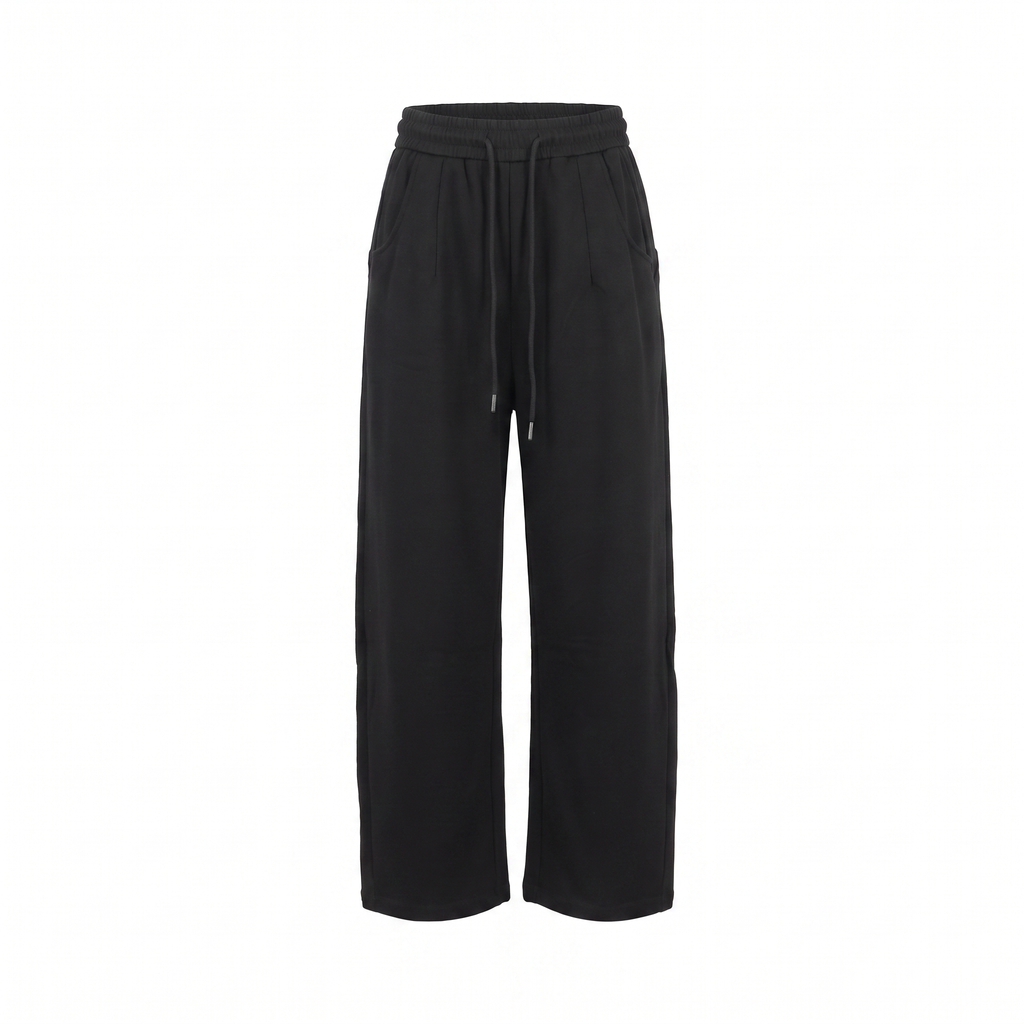 B Black Graphic Sweatpants