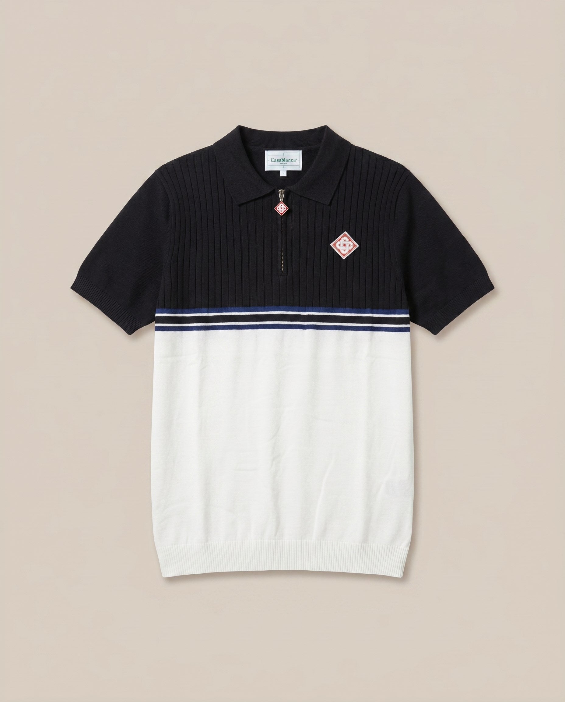 Casablanca Black/White Polo