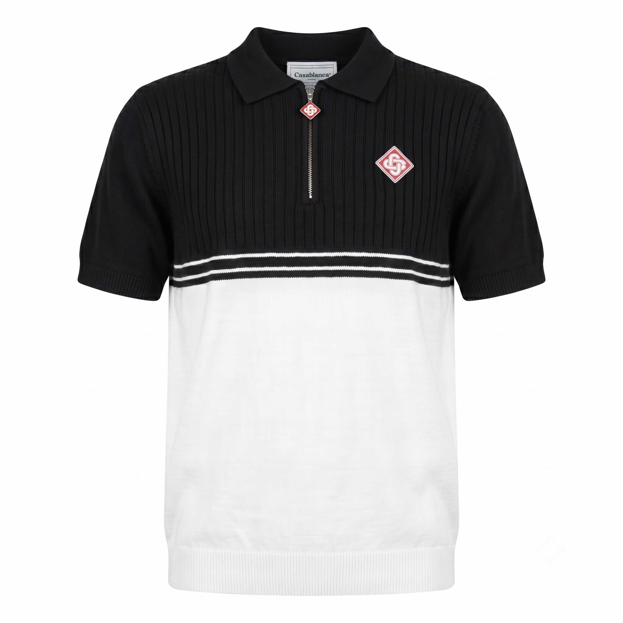 Casablanca Black White Polo front