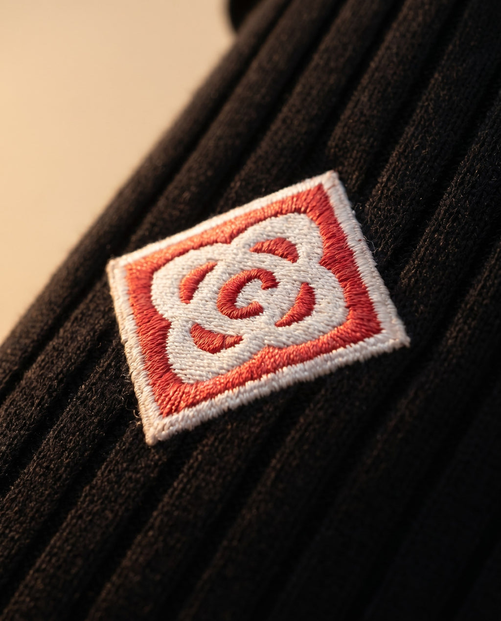 Casablanca Black/White Polo (detail)