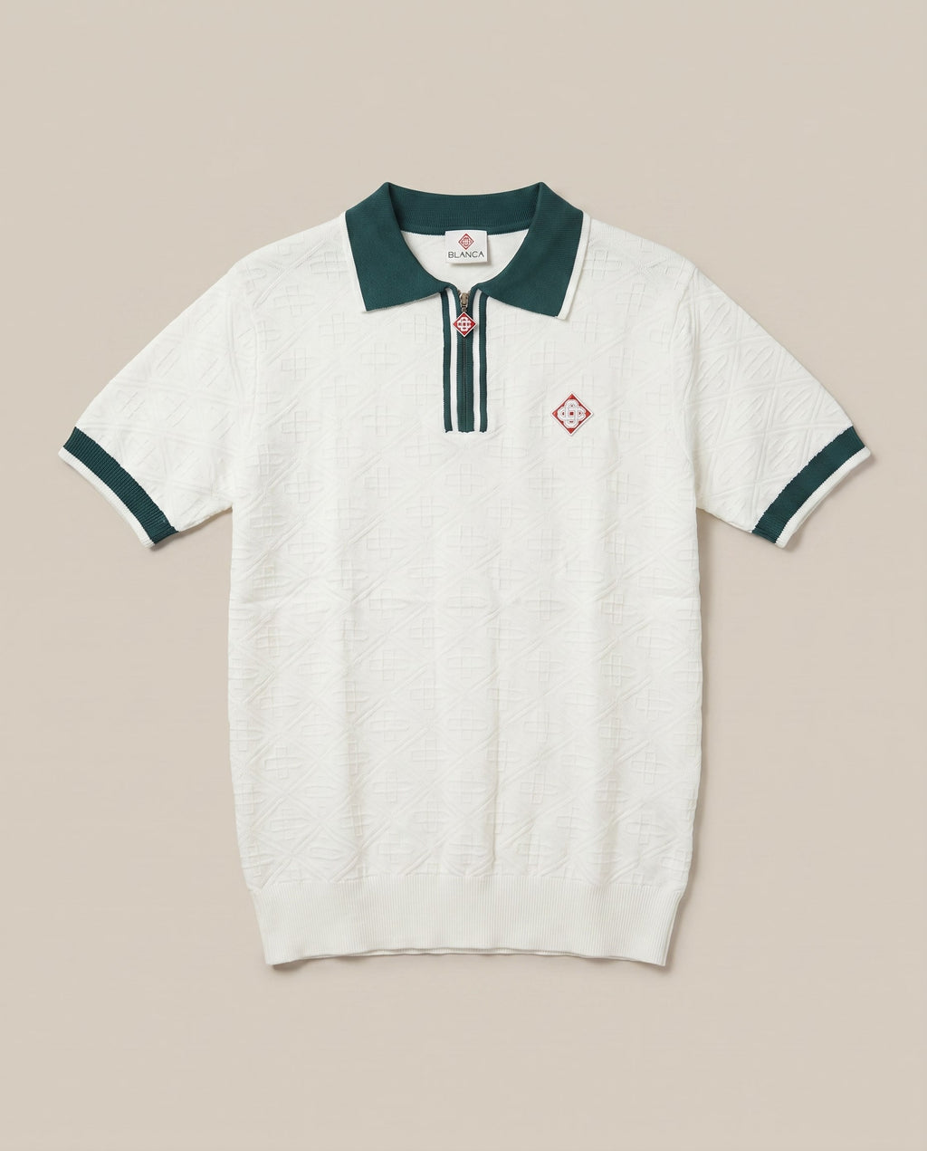 Casablanca White/Green Polo