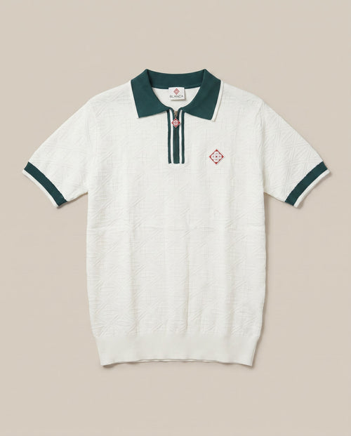 Casablanca White/Green Polo