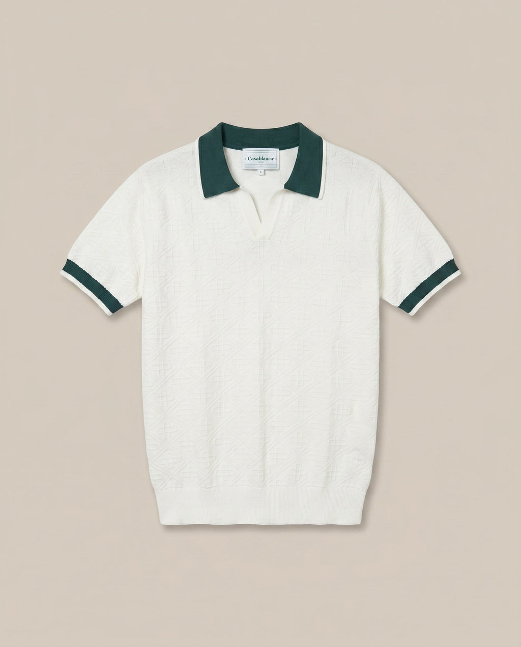 Casablanca White/Green Polo (back)