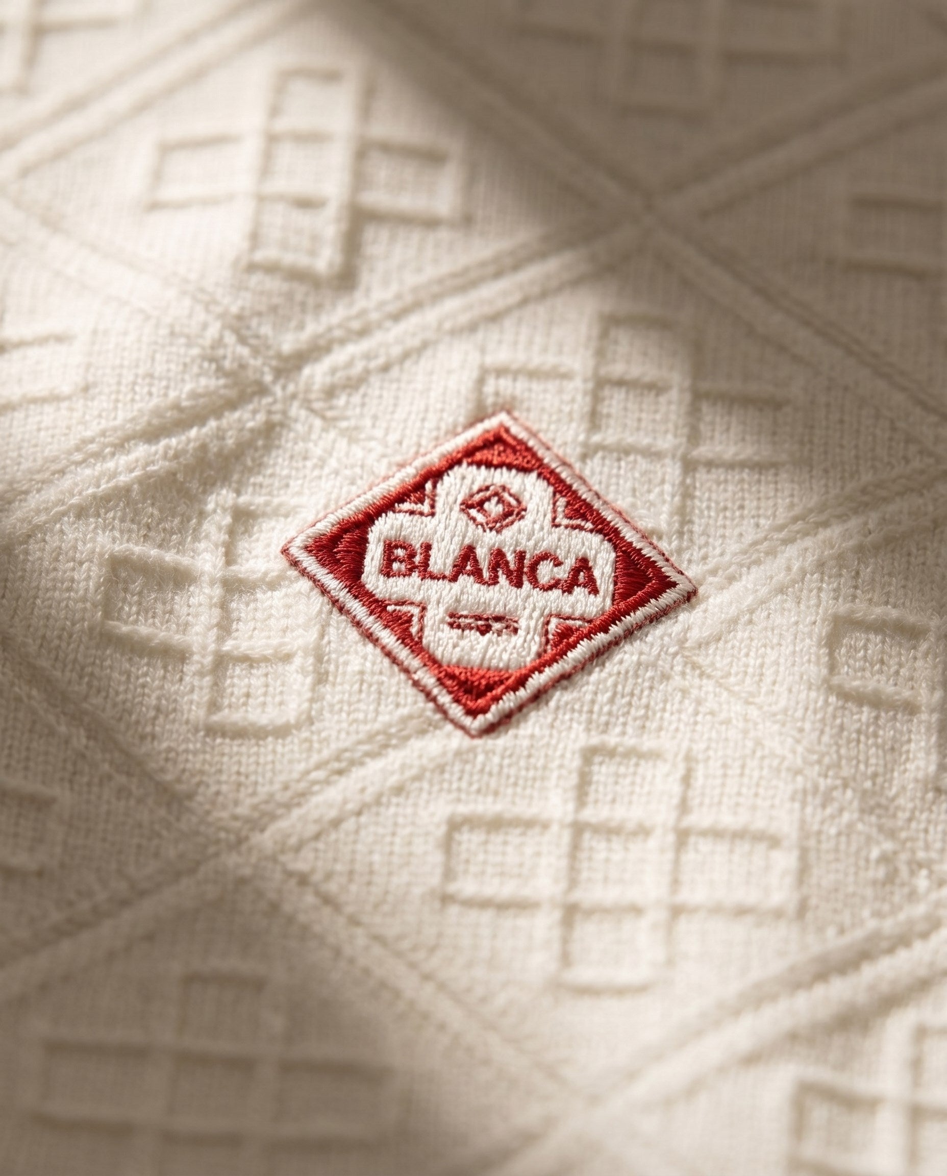 Casablanca White/Green Polo (detail)