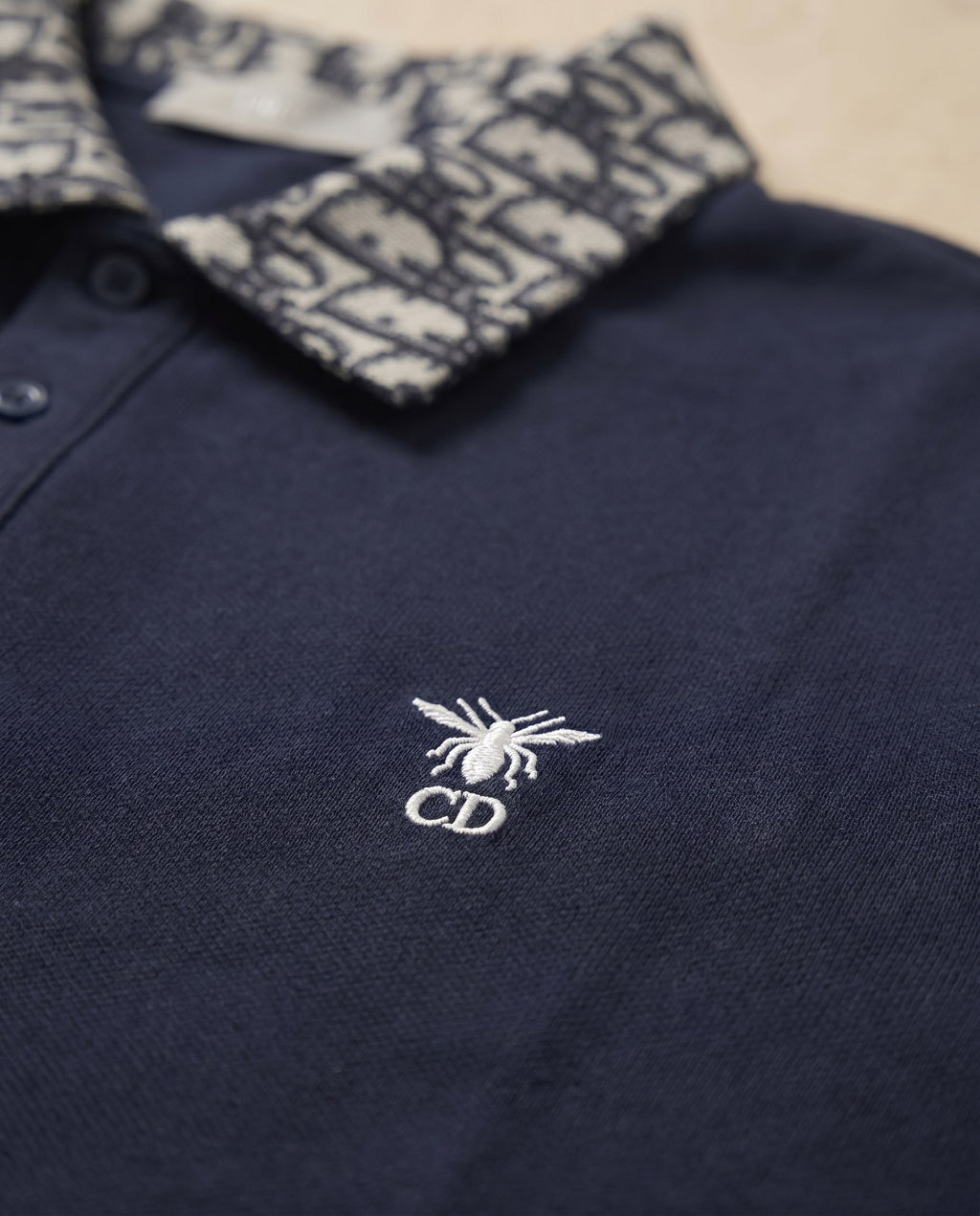 Dior Navy Polo Slim (detail)