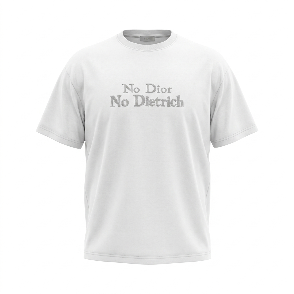 Dior White Graphic Tee