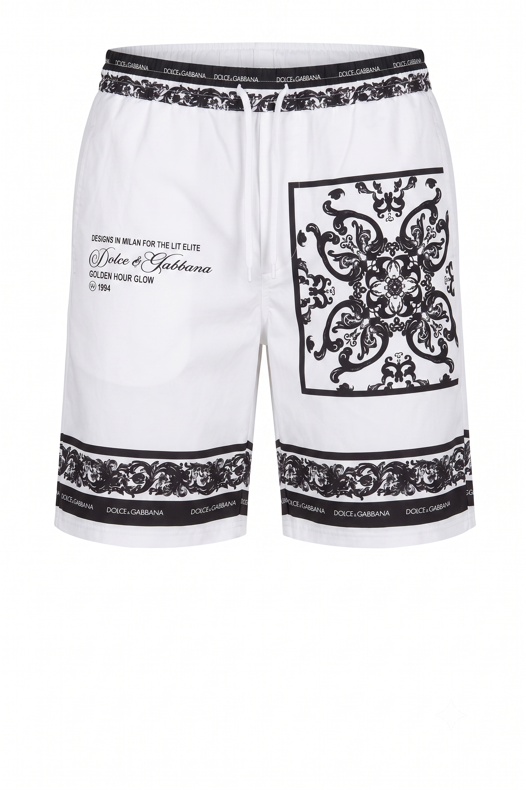 Dolce Gabbana White Bandana Set