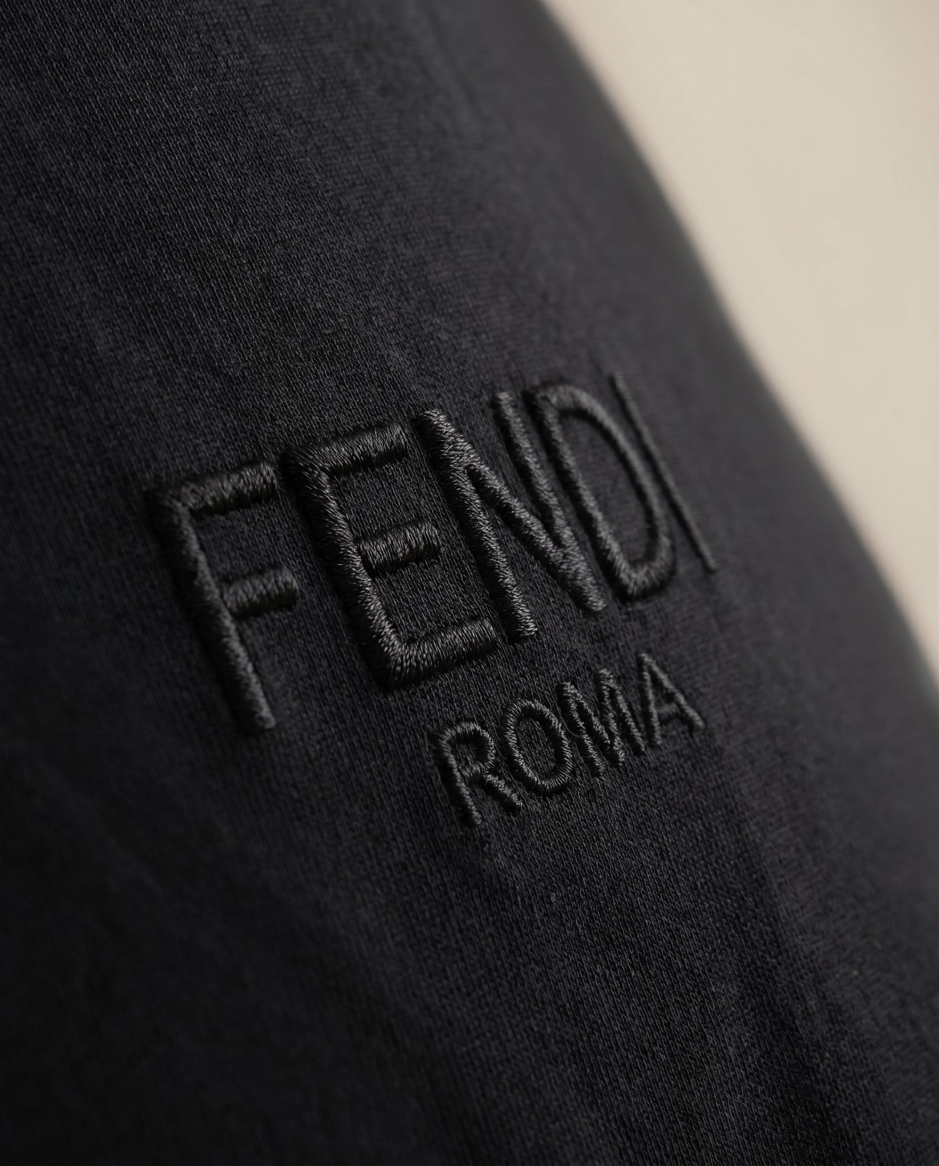 Fendi Black Tee (detail)