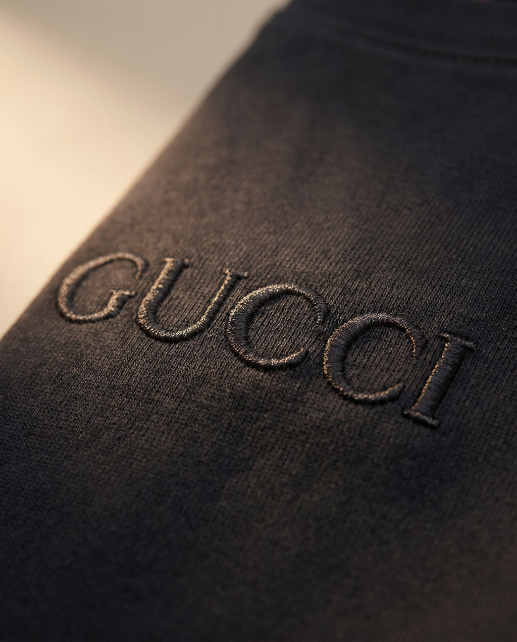 Gucci Black Tee (detail)