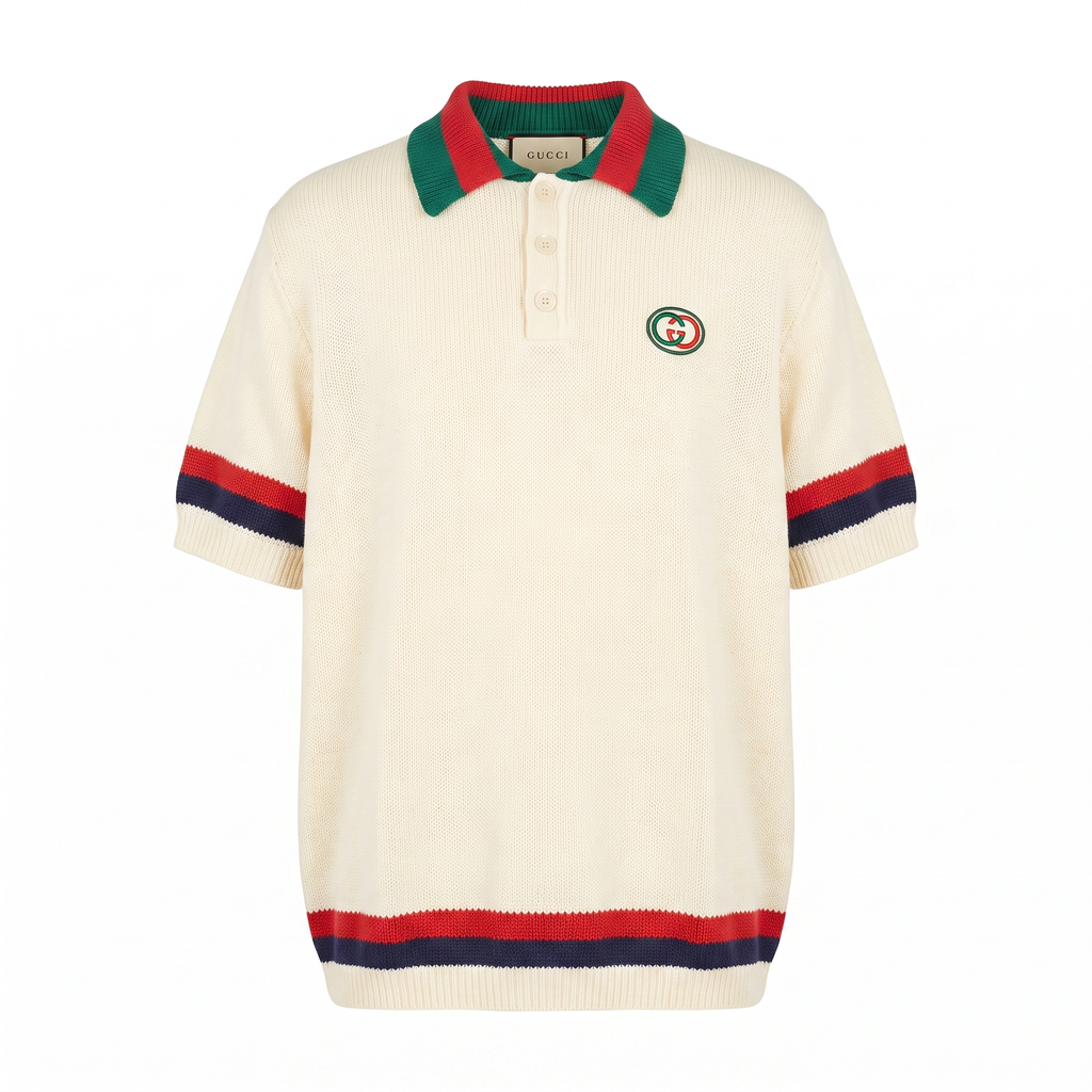 Gucci Cream Mono Polo