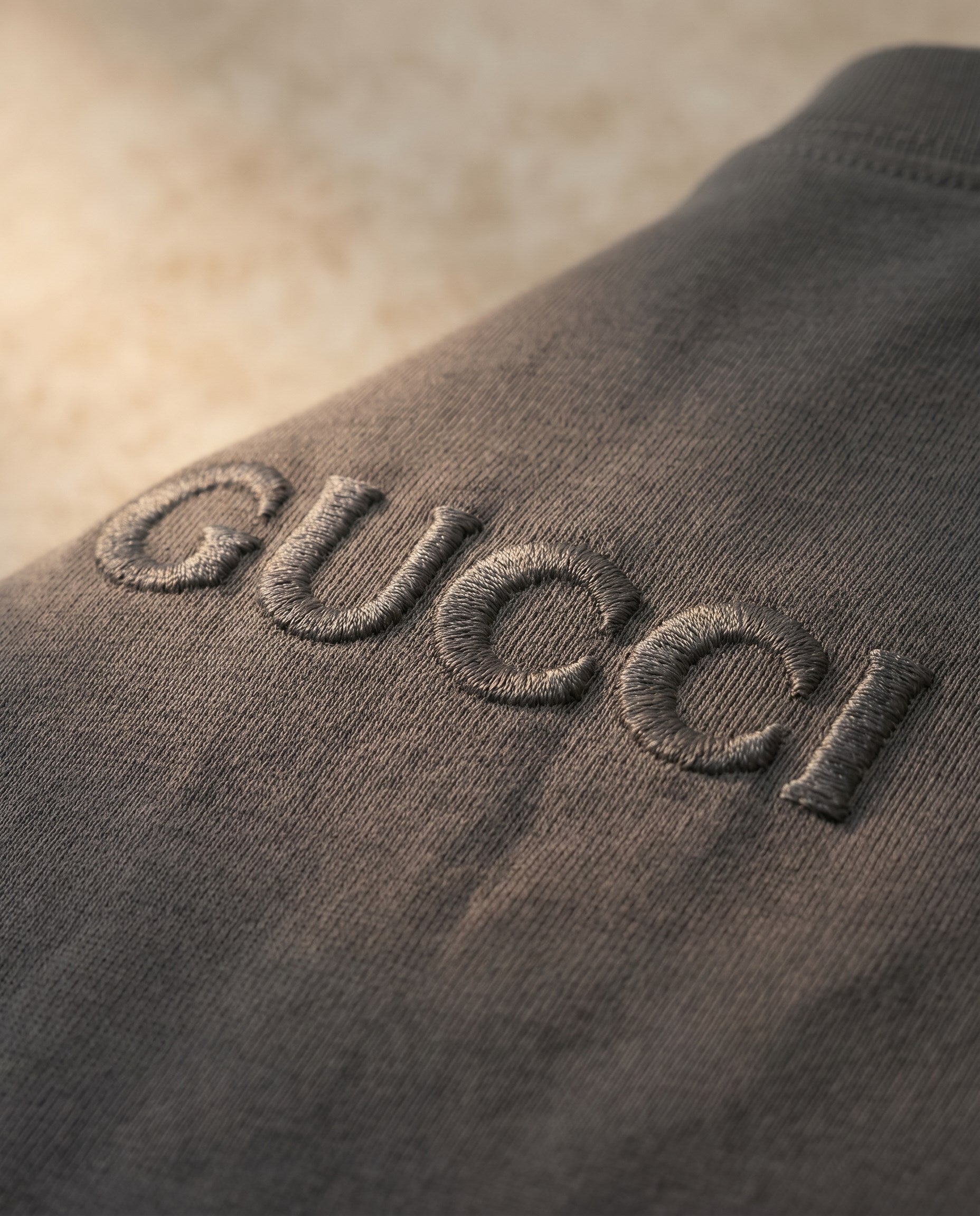 Gucci Grey Tee (detail)
