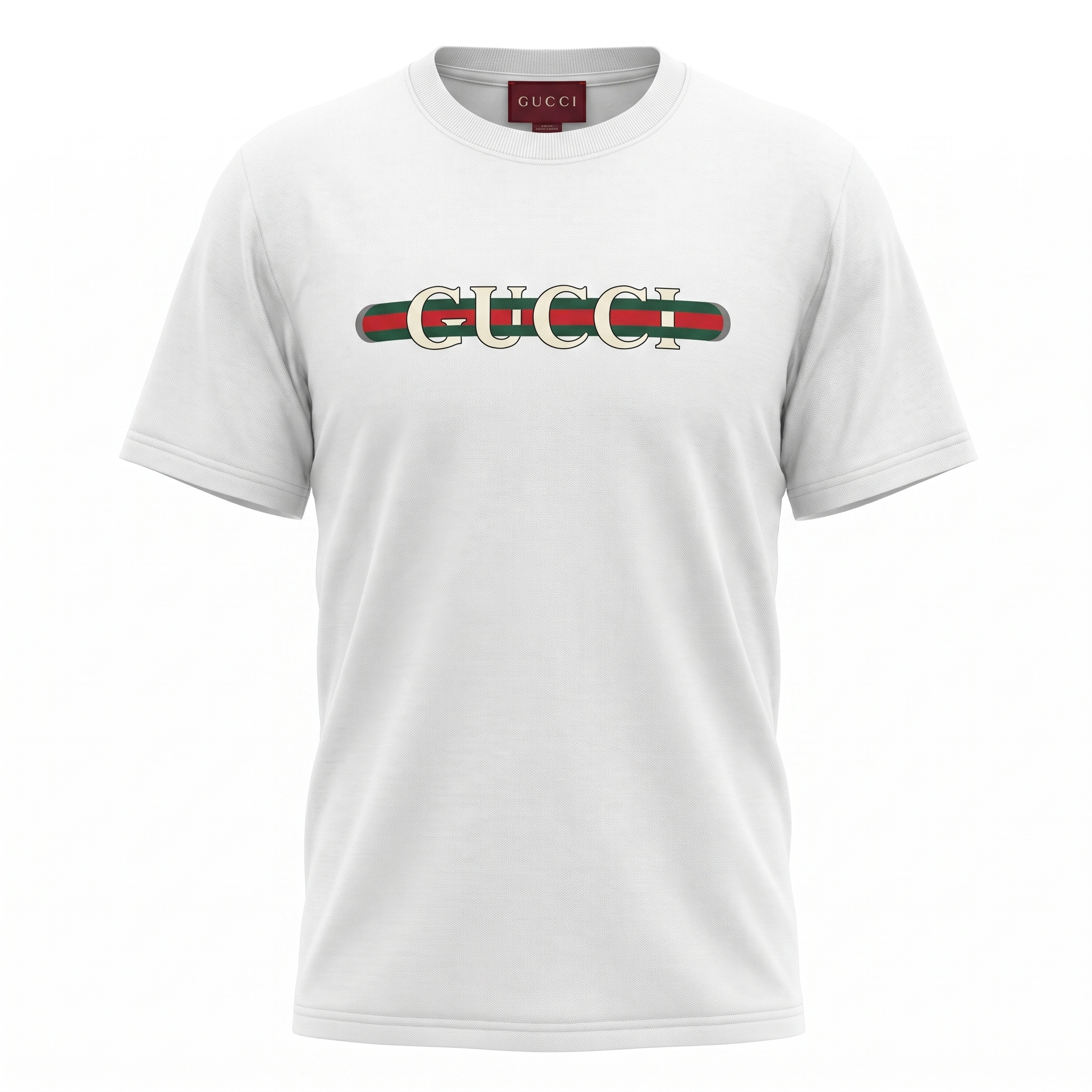 Gucci White Logo Tee