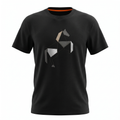 Hermes Black Graphic Tee