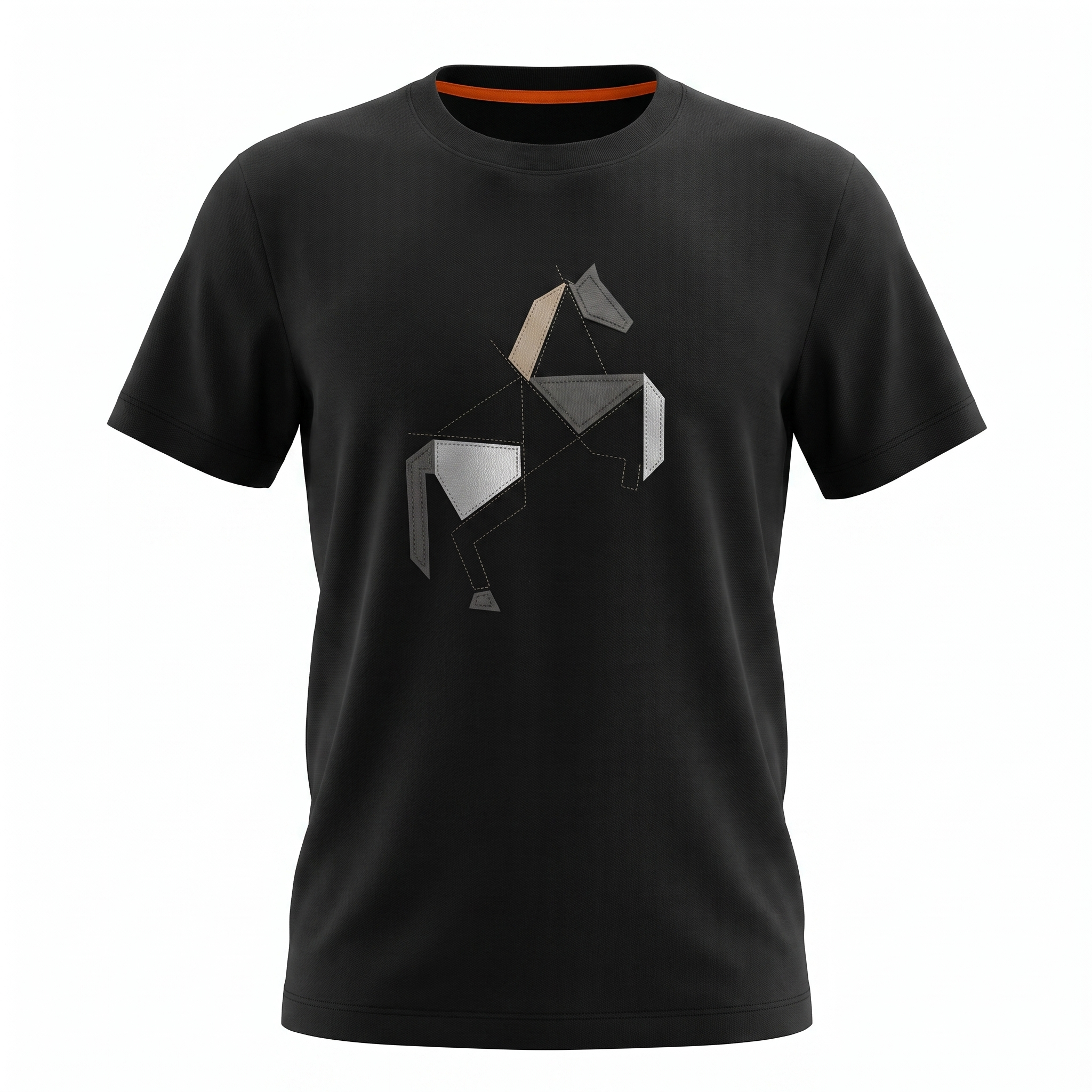 Hermes Black Graphic Tee