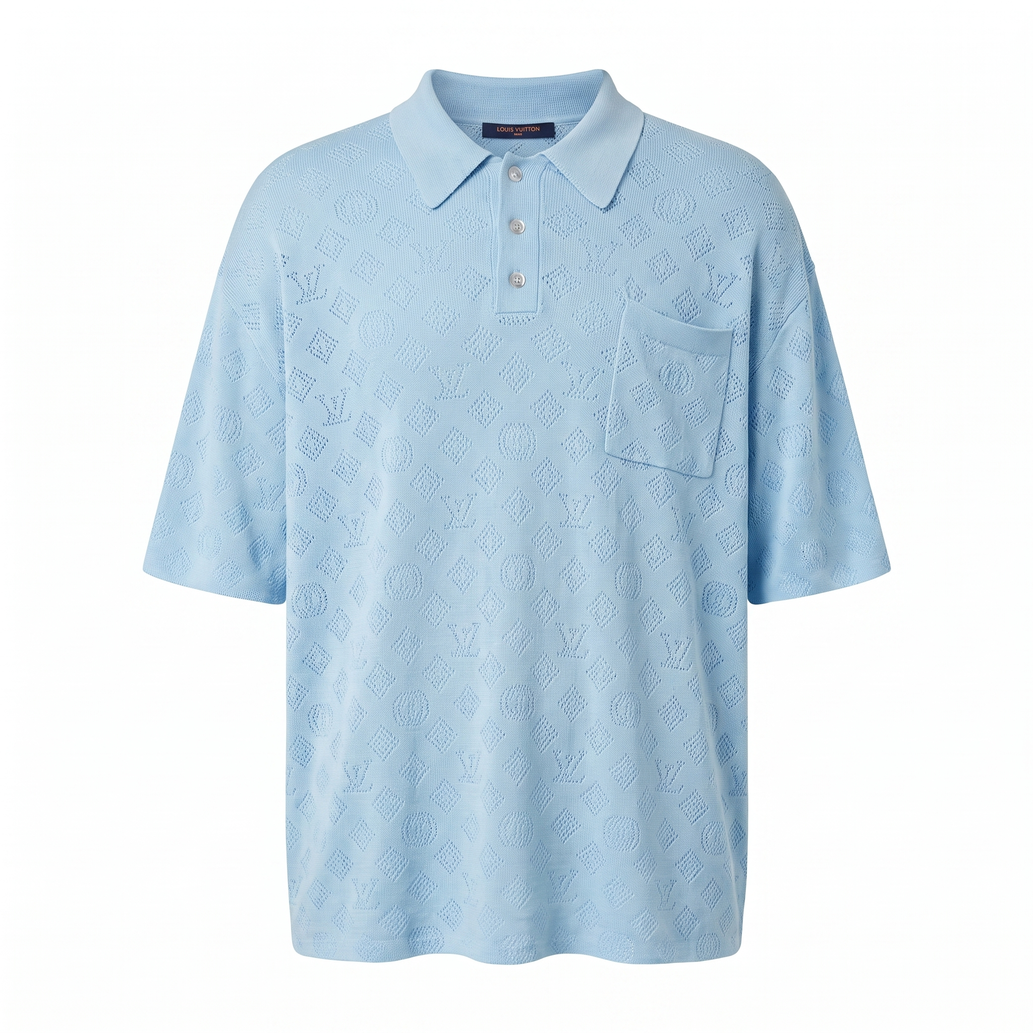 LV Baby Blue Polo front