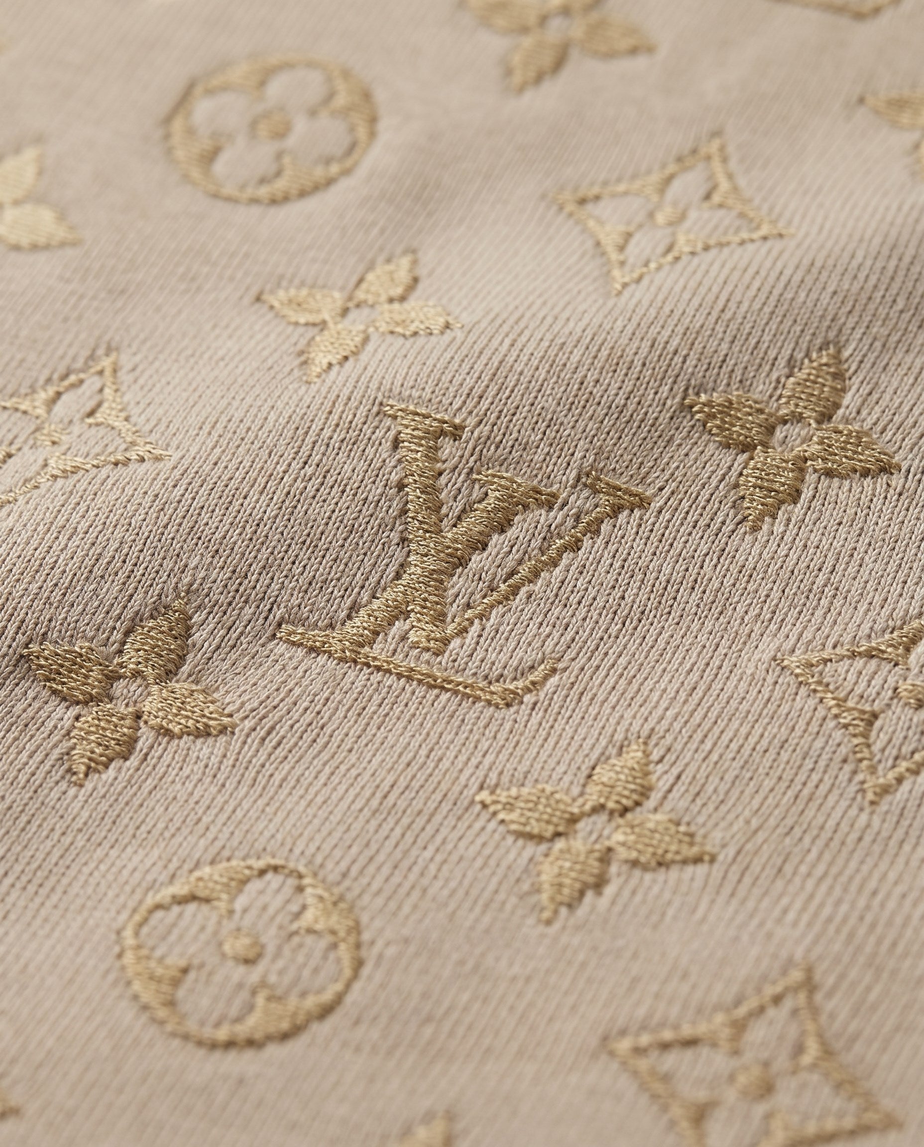 Louis Vuitton Beige Tee (detail)