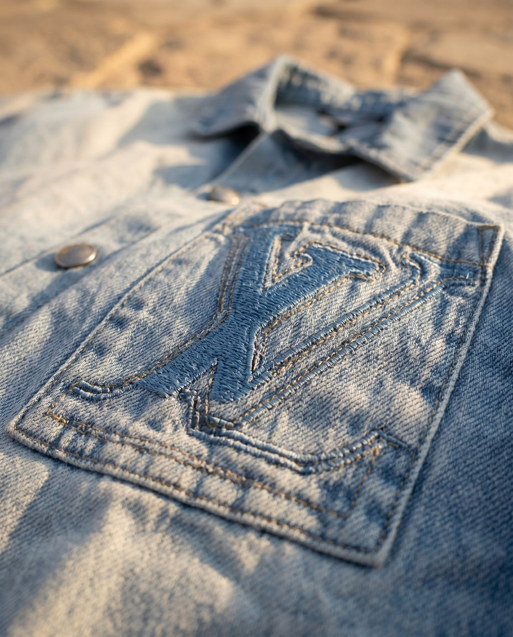 Louis Vuitton Denim Shirt (detail)