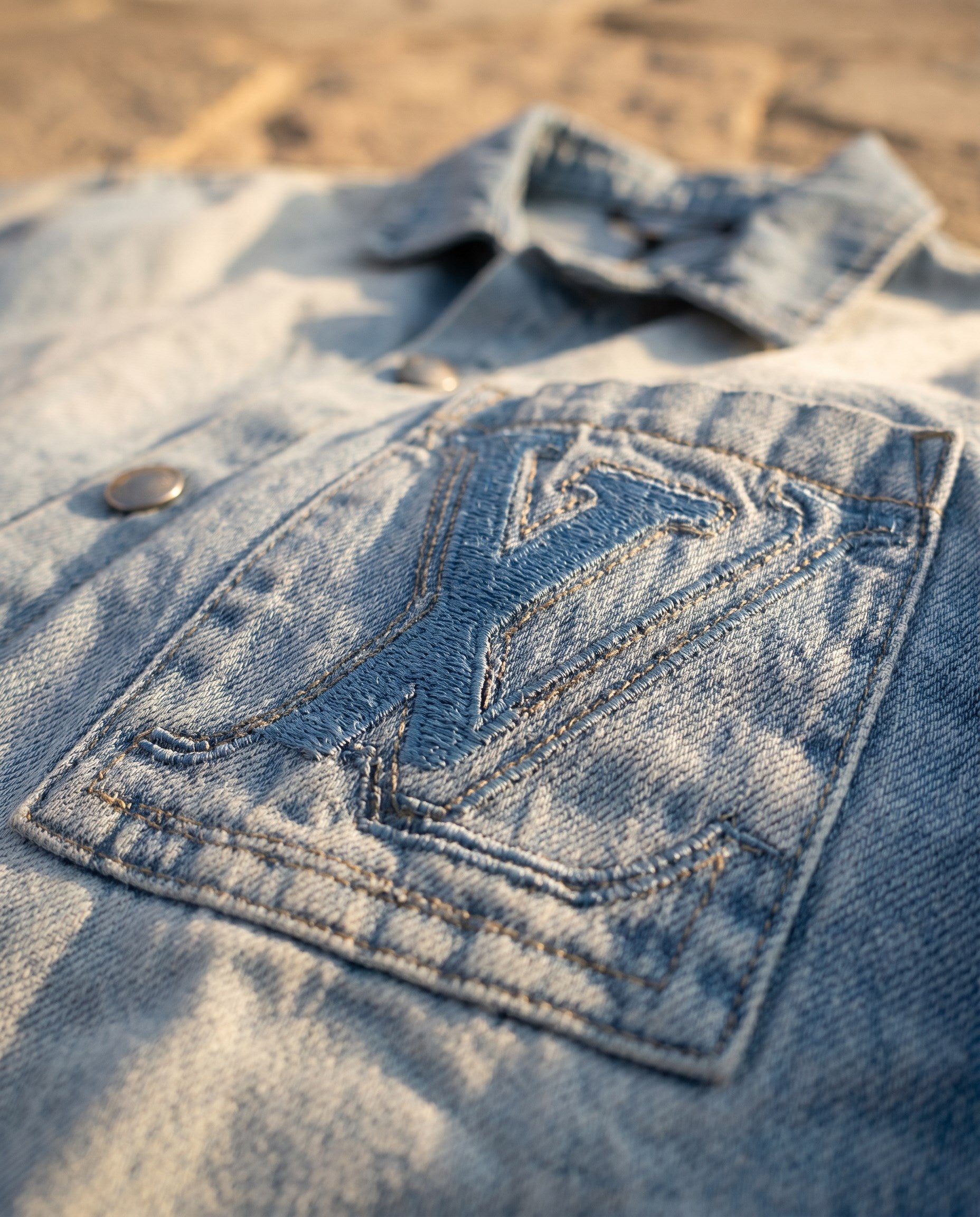 Louis Vuitton Denim Shirt (detail)