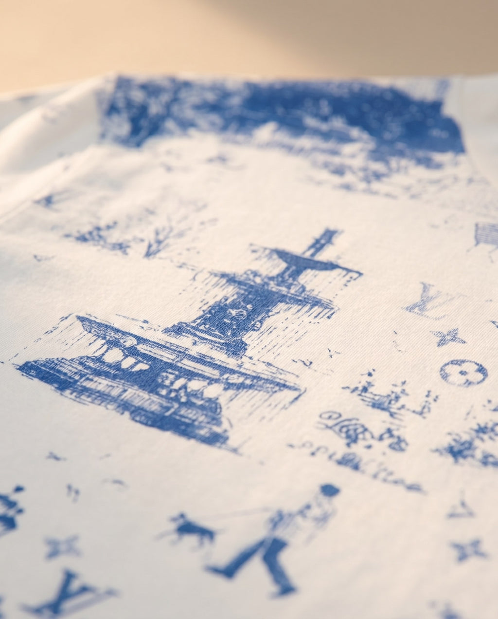 Louis Vuitton White Tee (detail)