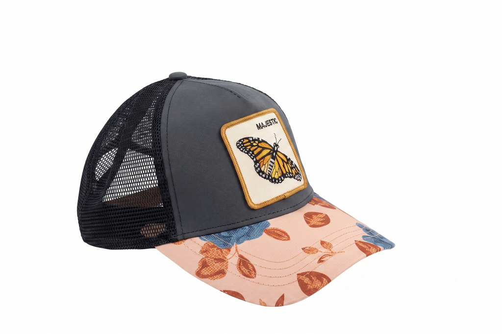 Majestic Black Pink Cap