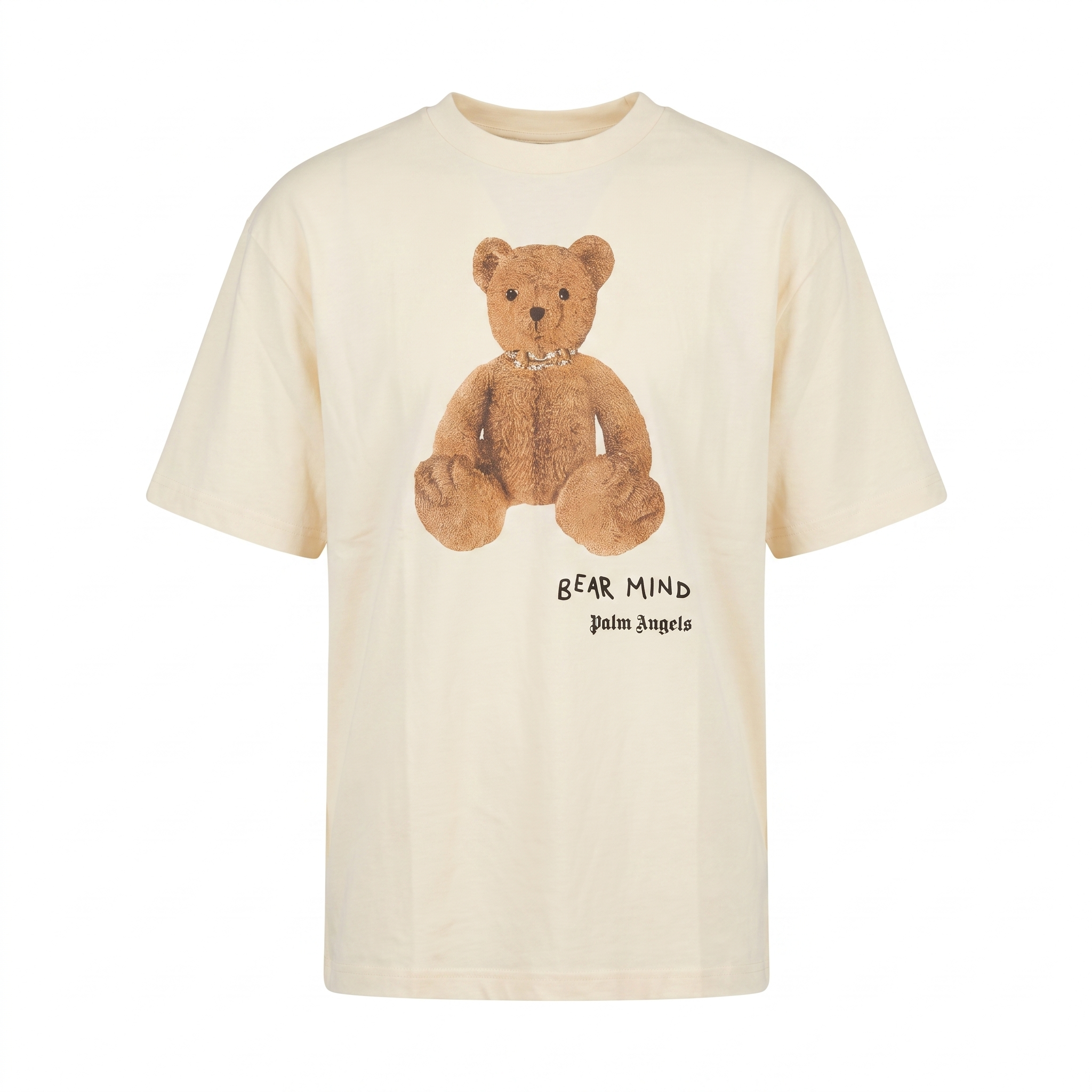 Palm Angels Beige Logo Tee