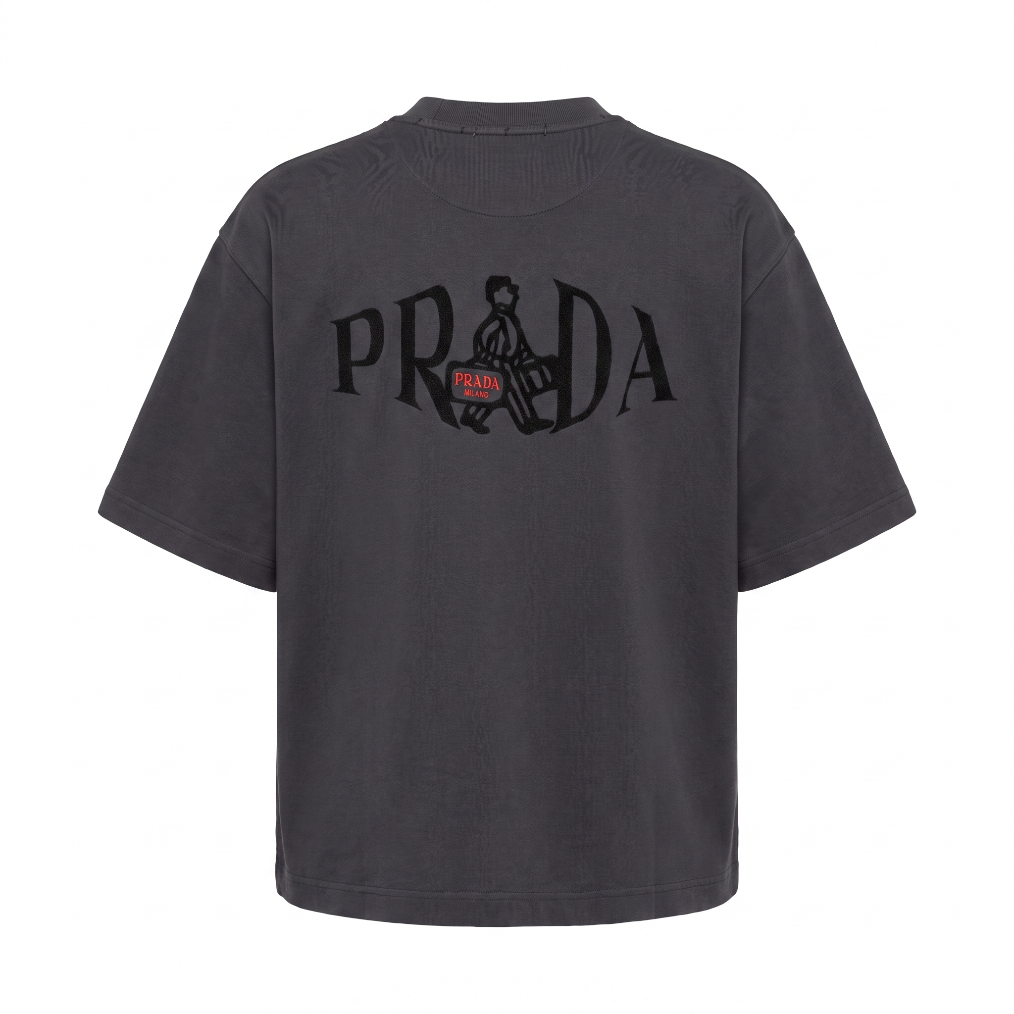 Prada Black Graphic Tee