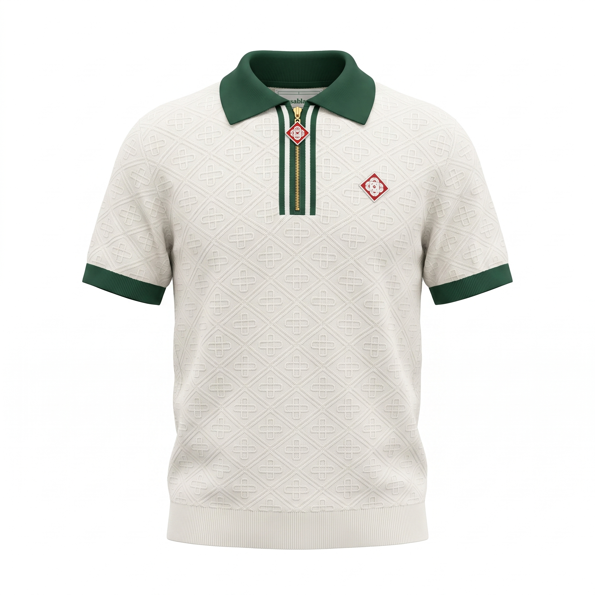 Casablanca White Green Polo