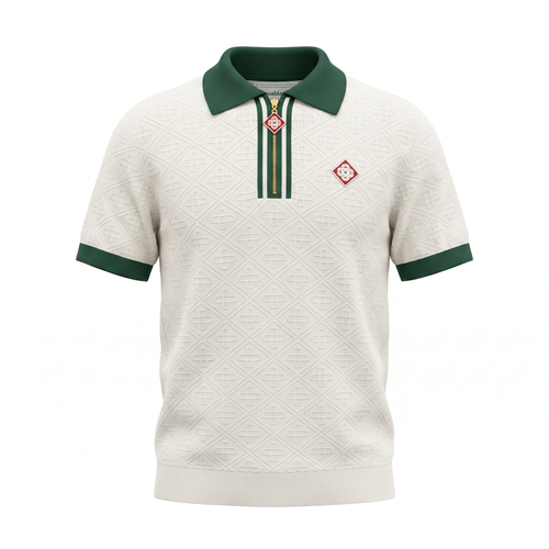 Casablanca White Green Polo