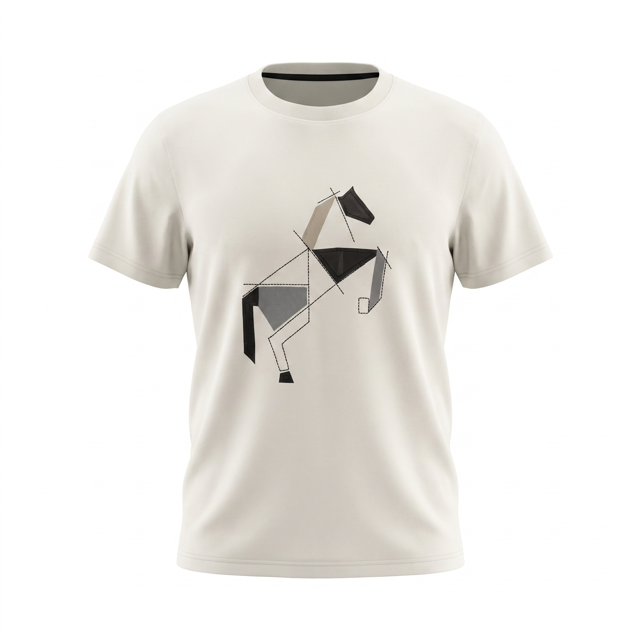 Hermes White Graphic Tee